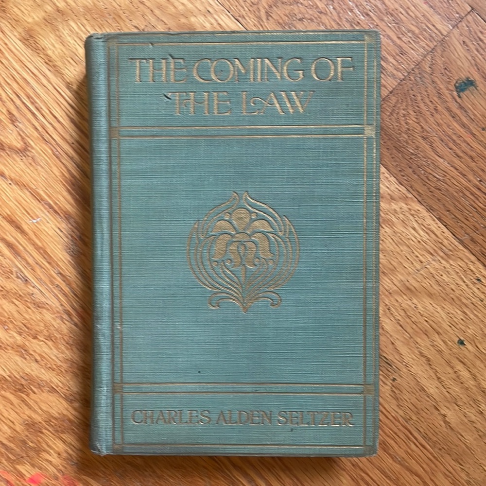 The coming of law Vintage 1912 hardbound book